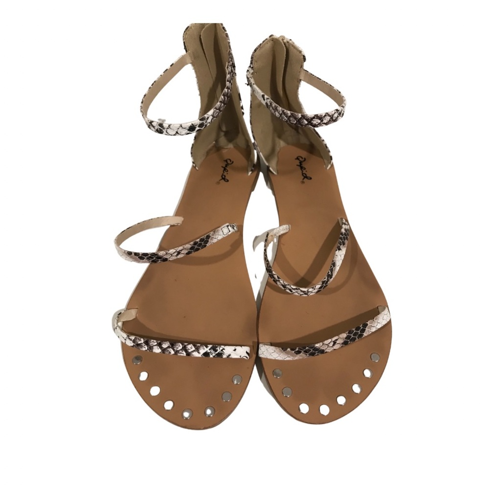 Snake Print Sandals